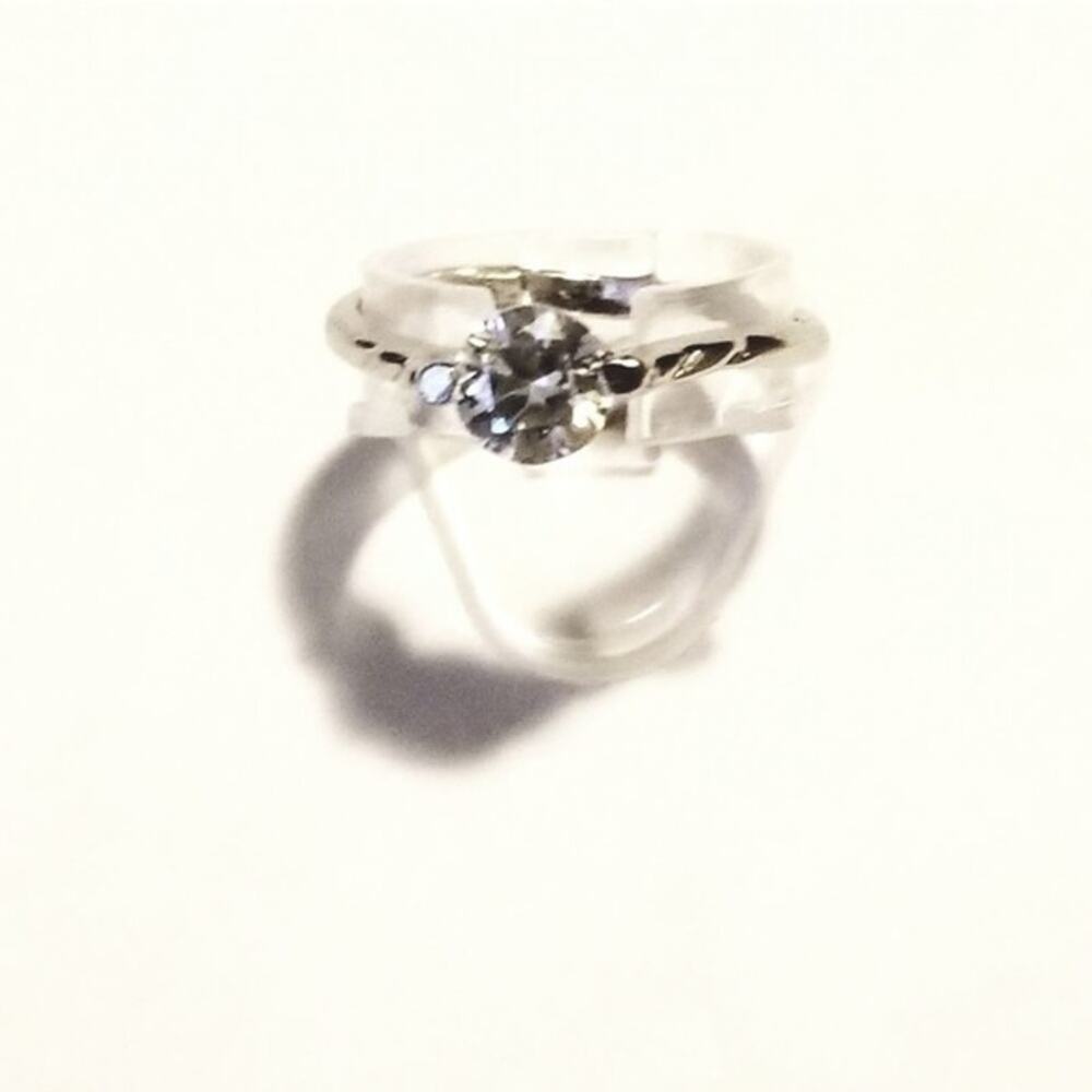 New stainless steel women's CZ ring 7.5
